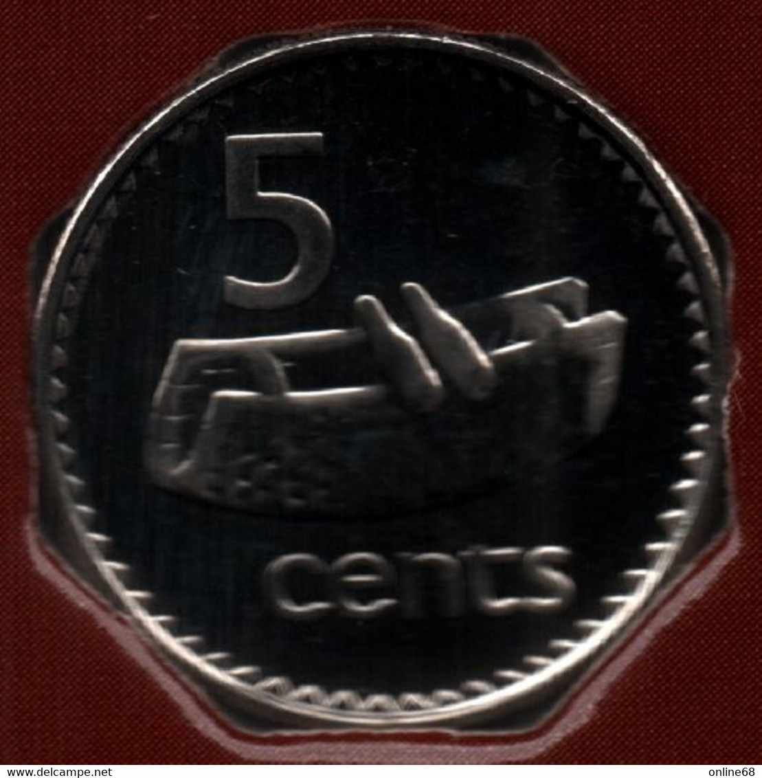 FIDJI 5 CENTS 2006 KM# 51a QEII  Tambour - Fiji