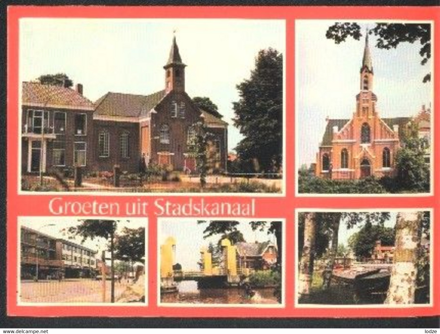 Nederland Holland Pays Bas Stadskanaal Met Kerken - Stadskanaal