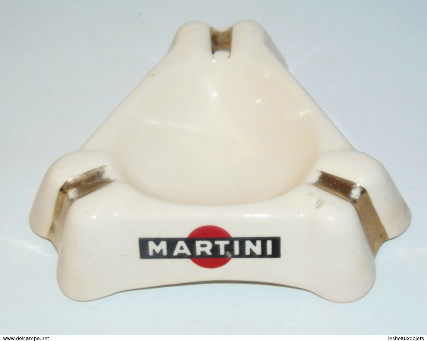 JOLI CENDRIER MARTINI PORCELAINE BADONVILLER OBJET De BISTROT PUBLICITE PUB Déco Collection - Porcellana