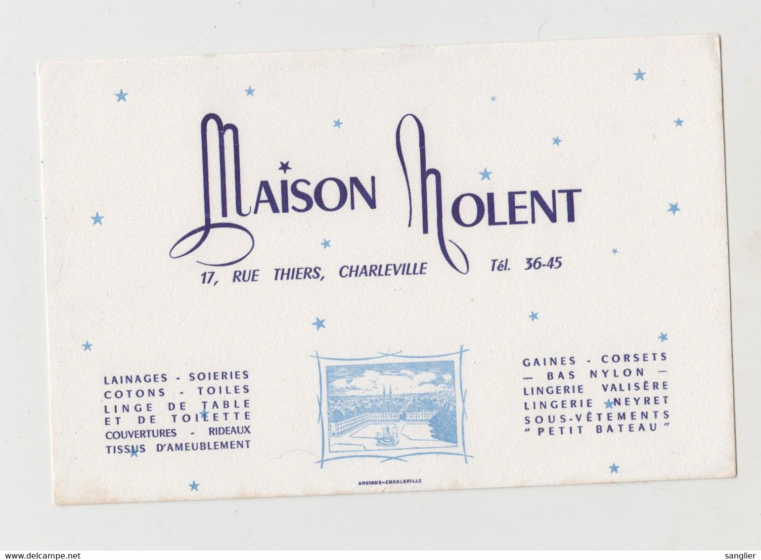 MAISON NOLENT -   CHARLEVILLE - Textile & Vestimentaire