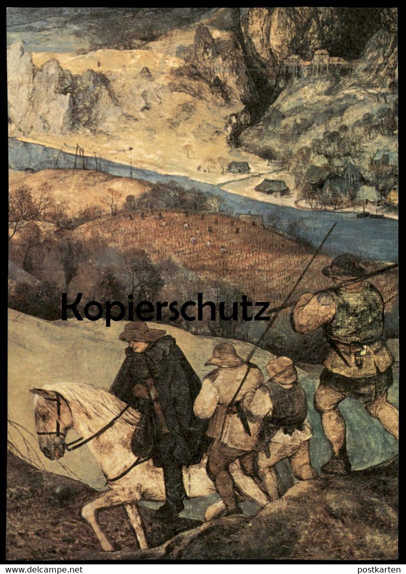 ÄLTERE KÜNSTLER POSTKARTE PIETER BRUEGEL HEIMKEHR DER HERDE KUNSTHISTORISCHES MUSEUM WIEN Postcard Cpa Ansichtskarte AK - Musea