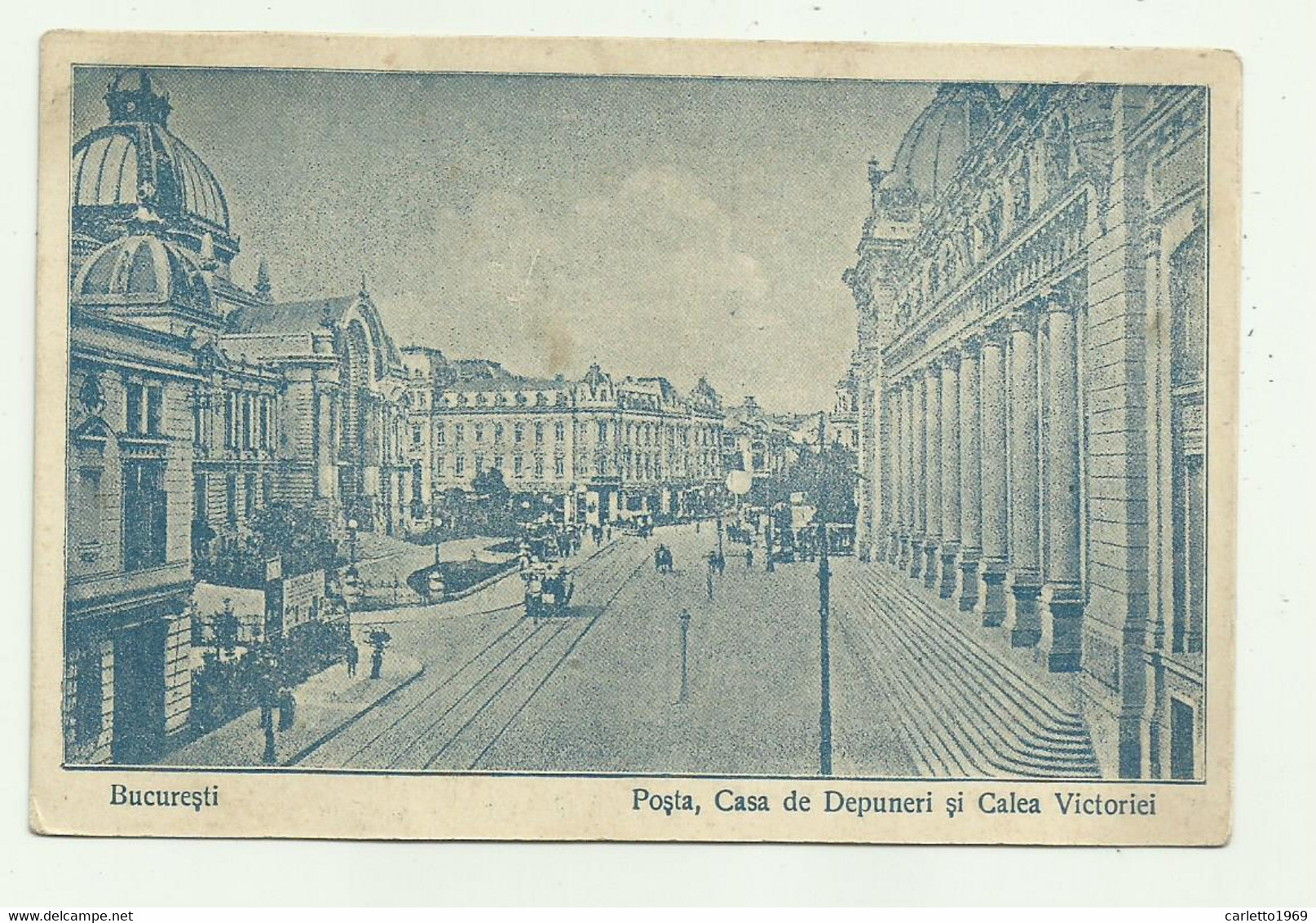 BUCURESTI - POSTA, CASA DE DEPUNERI SI CALEA VICTORIEI 1917 - NV FP - Rumänien