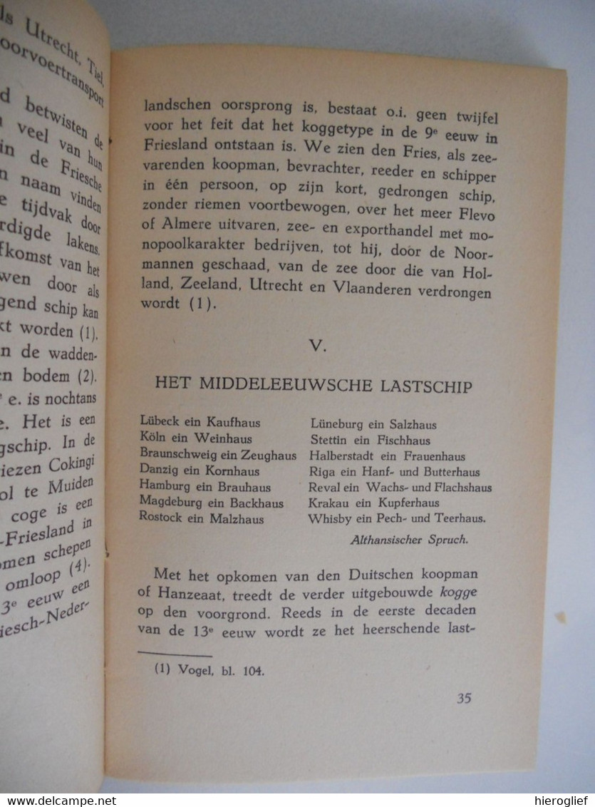 GESCHIEDENIS VAN HET SCHIP Door Paul De Vree Met Illustraties De Seizoenen 28 Boot Zeevaart Scheepsbouw Varen - Histoire