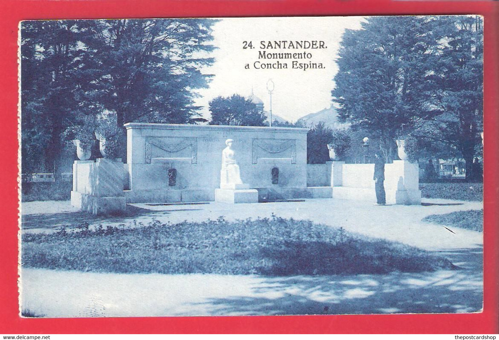 SPAIN ESPANA 24. SANTANDER MONUMENTO A CONCHA ESPINA WAR MEMORIAL GUERRE MORE SANTANDER & SPAIN FOR SALE - Cantabria (Santander)