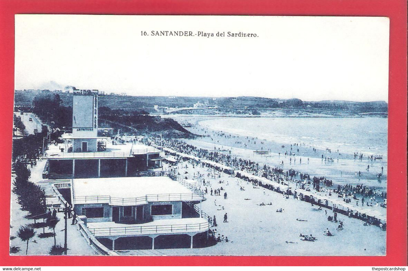 SPAIN ESPANA 16. SANTANDER PLAYA DEL SARDINERO MORE SANTANDER & SPAIN FOR SALE - Cantabria (Santander)