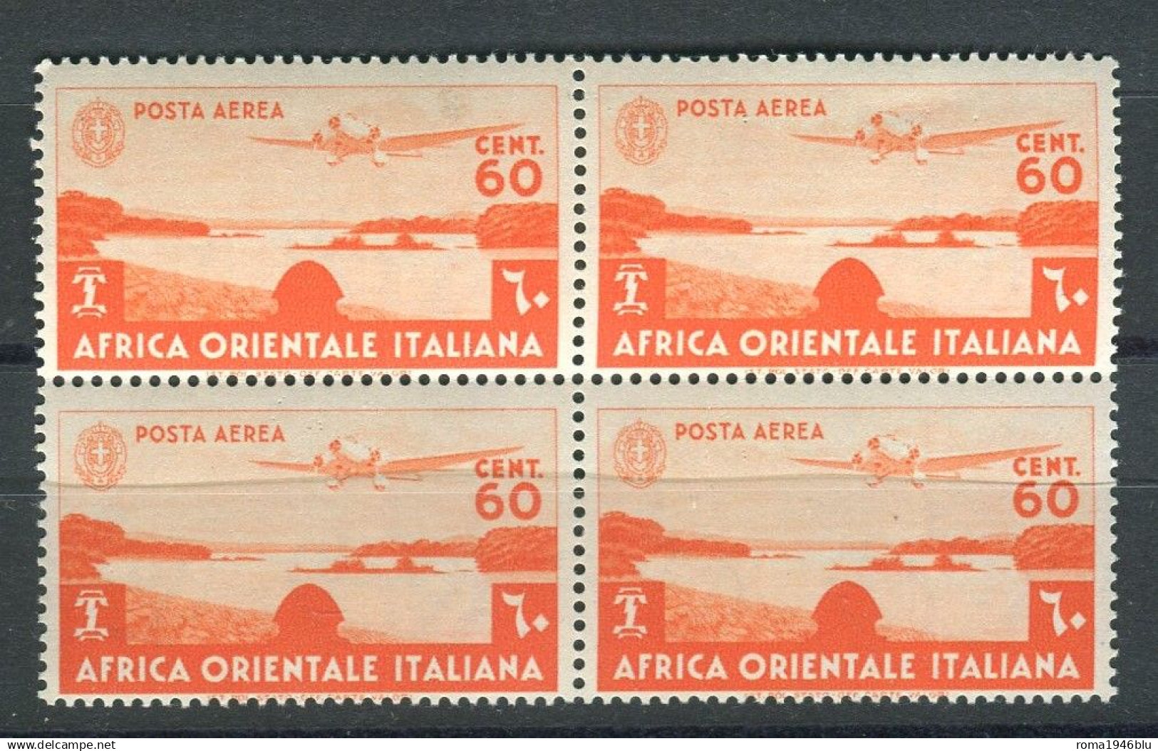 AFRICA ORIENTALE ITALIANA 1938 SOGGETTI VARI P.O. 3,70 COPPIA  ** MNH - Italienisch Ost-Afrika