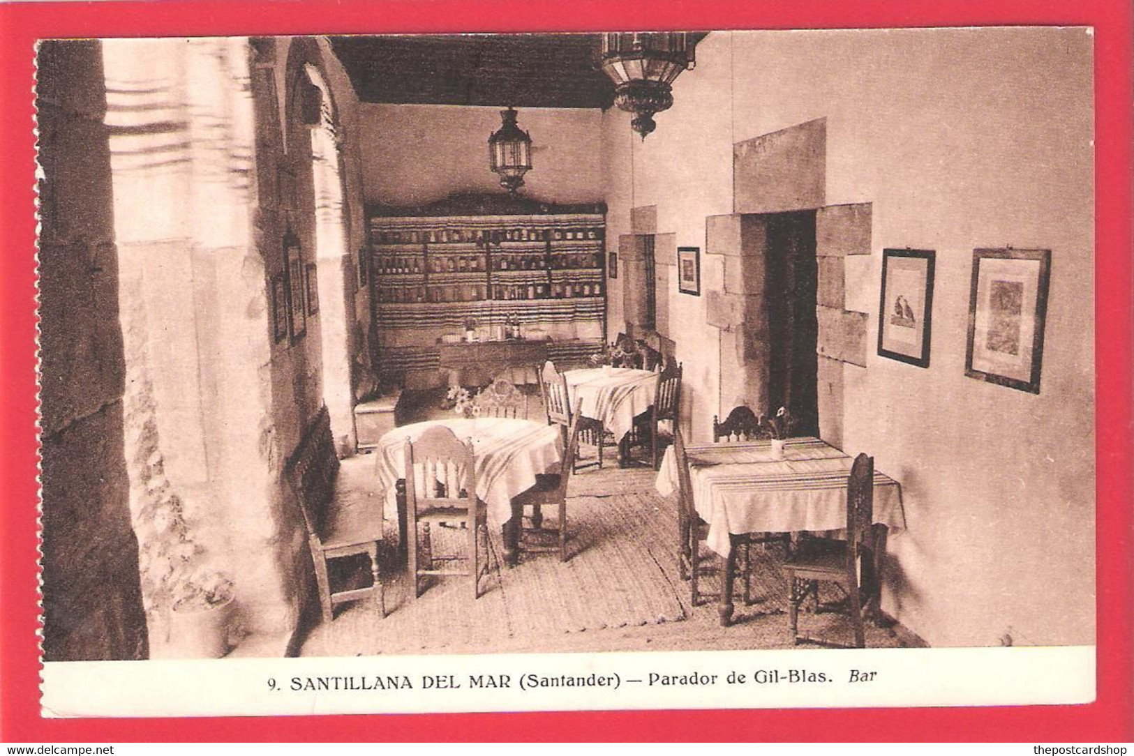 SPAIN ESPANA 9. SANTILLANA DEL MAR Santander PARADOR DE GIL-BLAS BAR MORE SANTANDER & SPAIN FOR SALE - Cantabria (Santander)