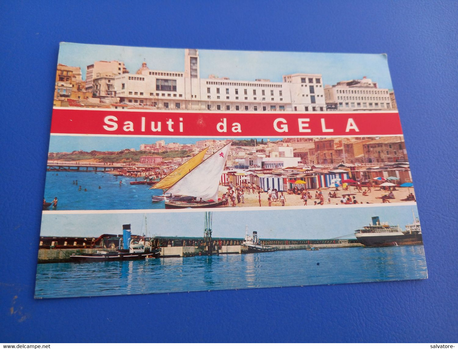 CARTOLINA SALUTI DA GELA-VIAGGIATA 1971 - Gela