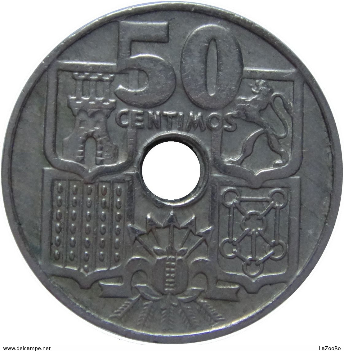 LaZooRo: Spain 50 Centimos 1953 XF - 50 Céntimos