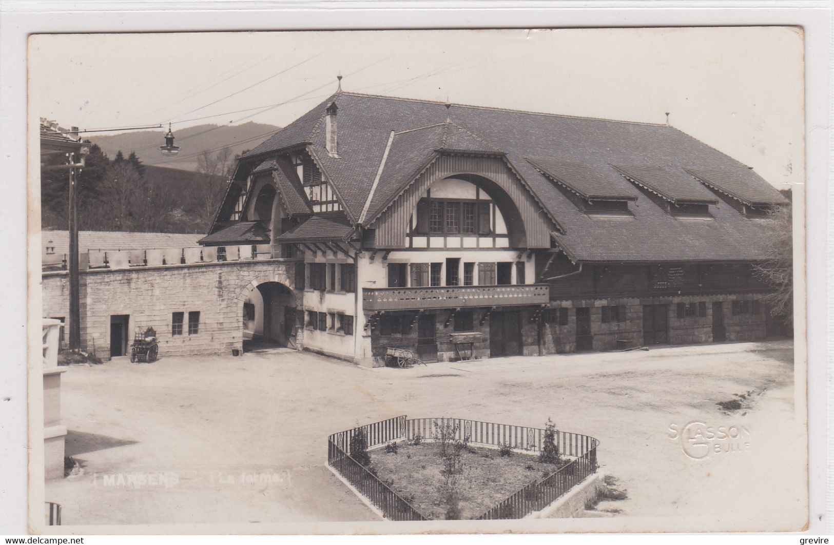 Marsens, La Ferme Des Etablissements, Carte-photo - Marsens