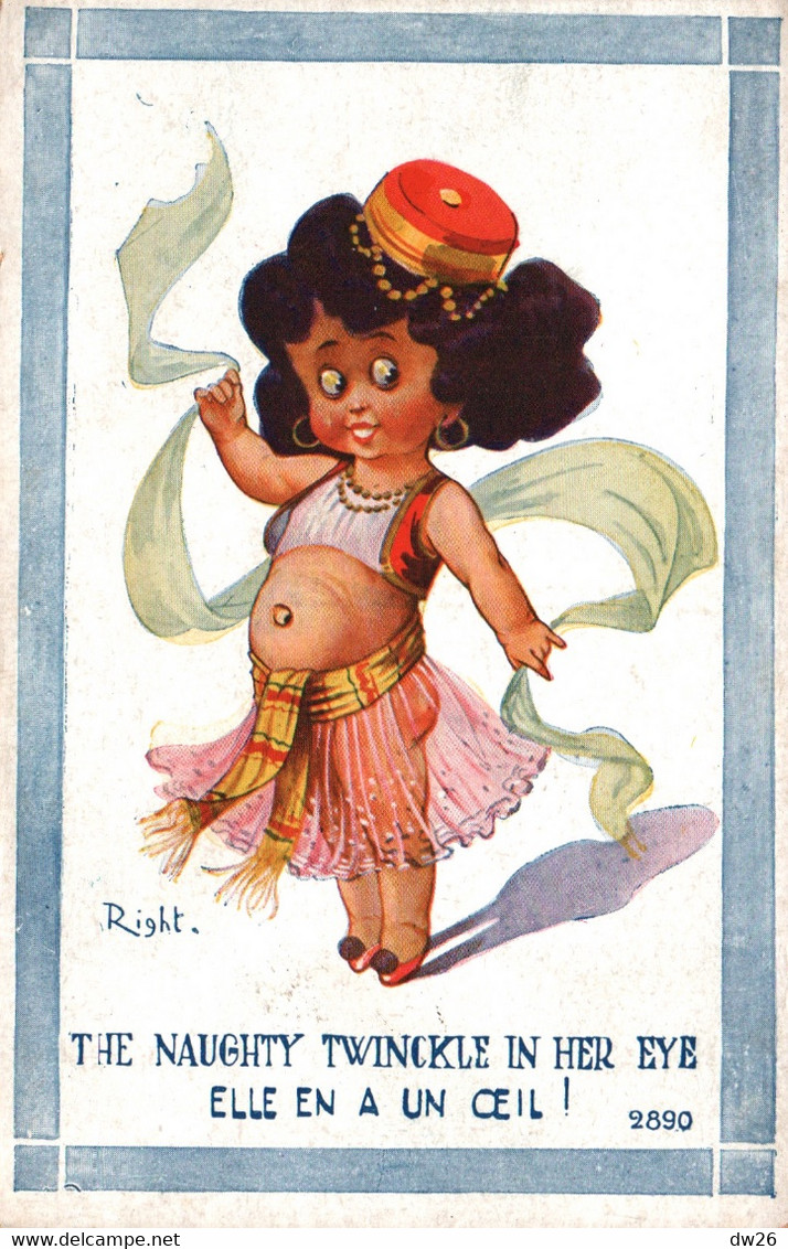 Illustration Right: The Naughty Twinkle In Her Eye (Elle En A Un Oeil) Danse Du Ventre - Carte N° 2890 Non Circulée - Right