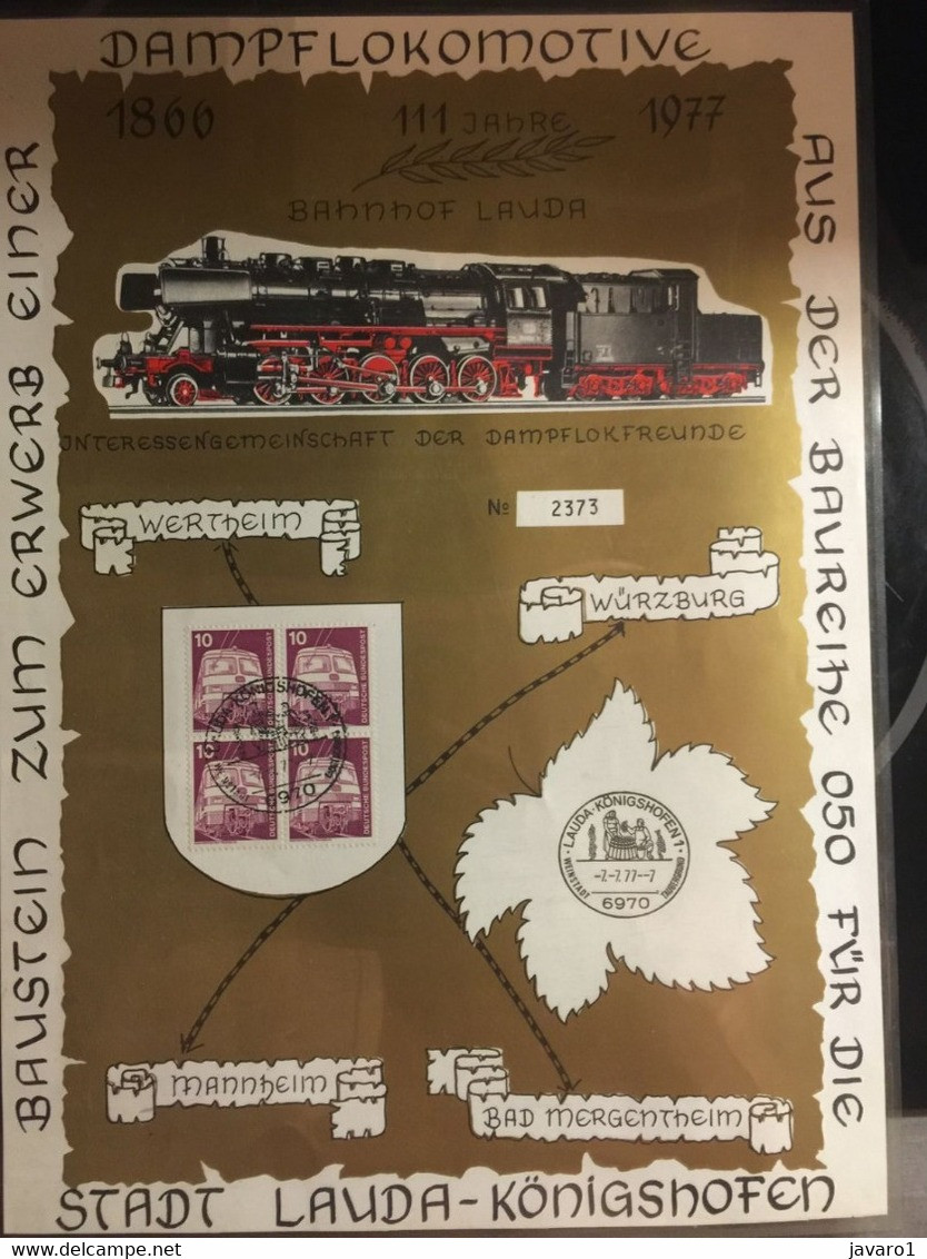 DDR And BRD  Railway And Steamtrain  Folder - Treinen