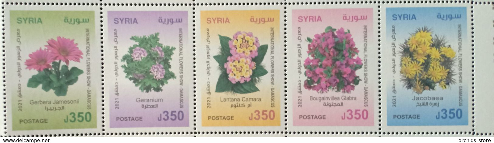 Syria NEW MNH 2021 Issue - Flowers Of Syria - Siria