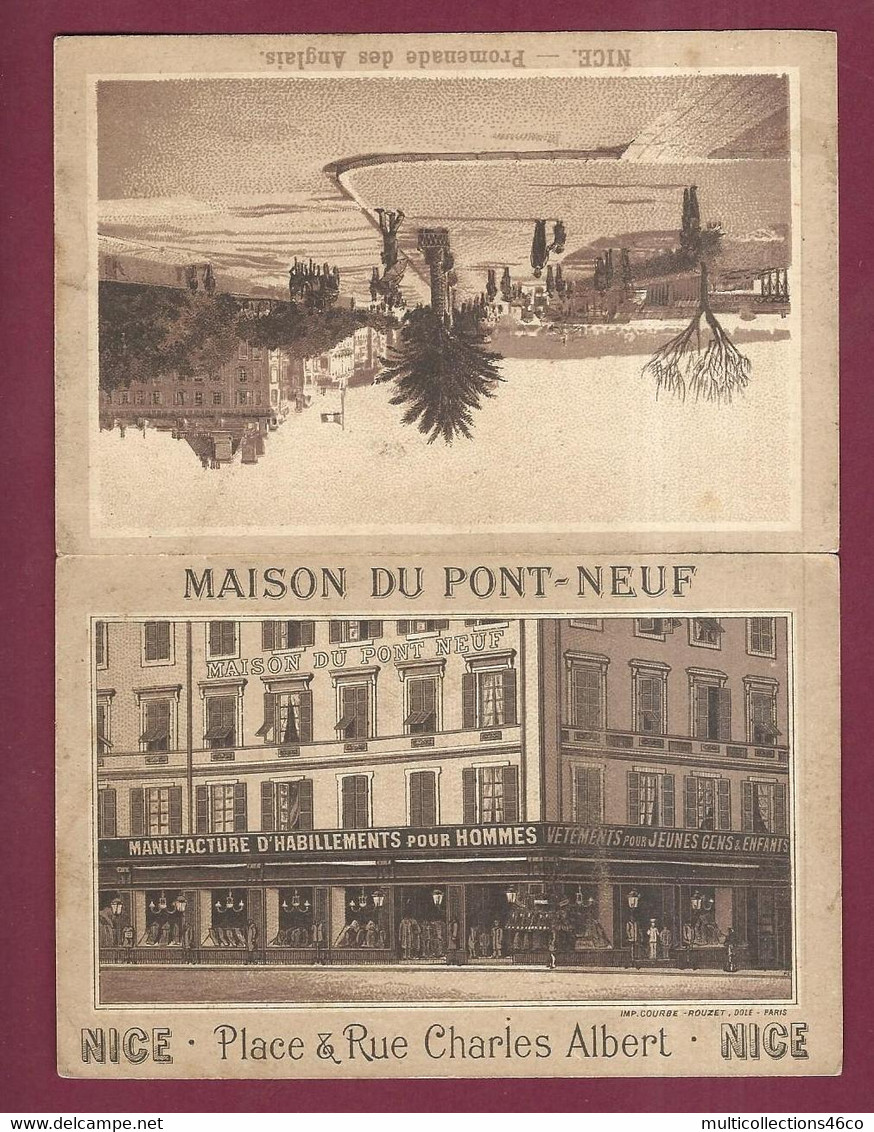 270721A - HORAIRE CHEMIN DE FER 1890 91 - 06 NICE Offert Par La Maison Du Pont Neuf - Train Promenade Des Anglais - Ferrocarril - Estación