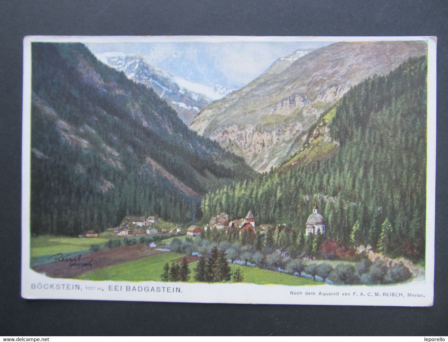 AK Böckstein B. Badgastein Künstlerkarte Reisch Ca.1908 /// D*50160 - Böckstein