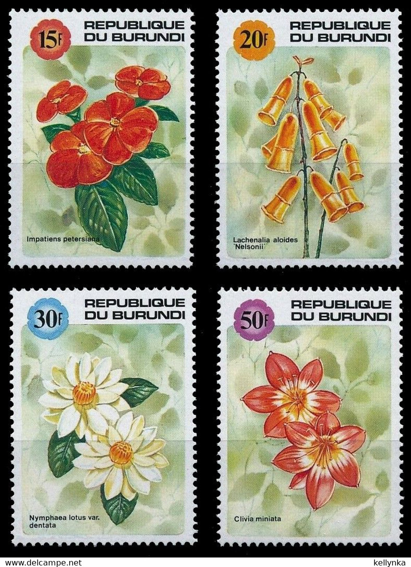 Burundi - 982/985 - Fleurs - 1992 - MNH - Nuovi