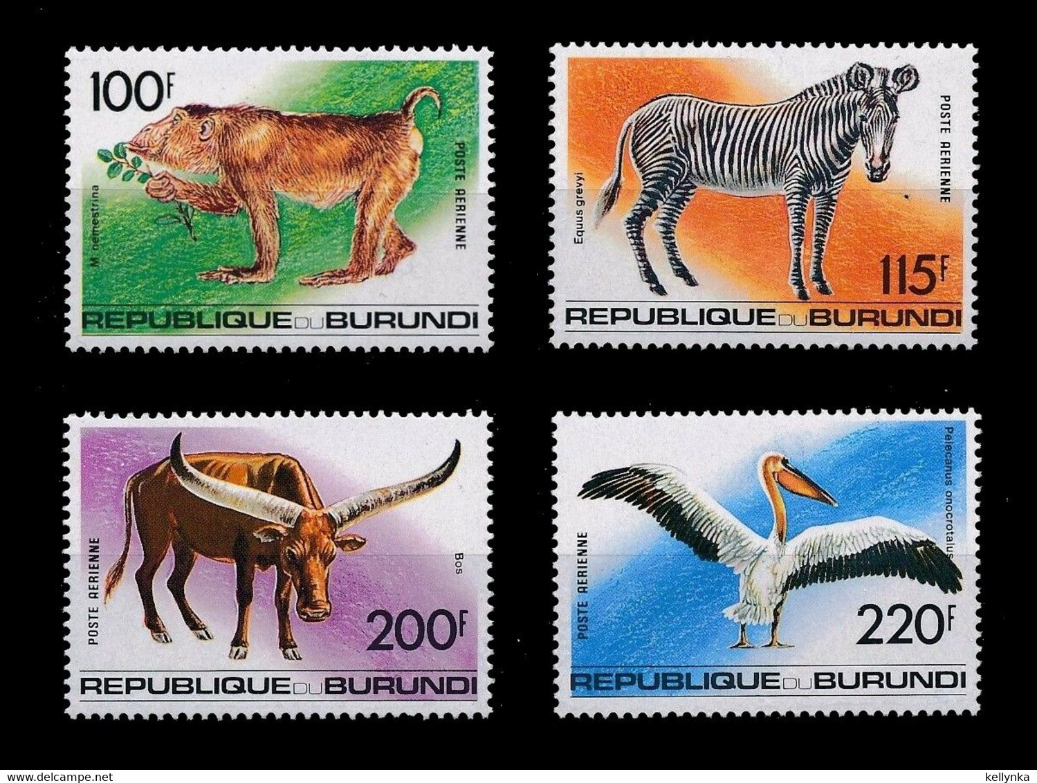 Burundi - PA560/563 - Faune - 1992 - MNH - Nuovi