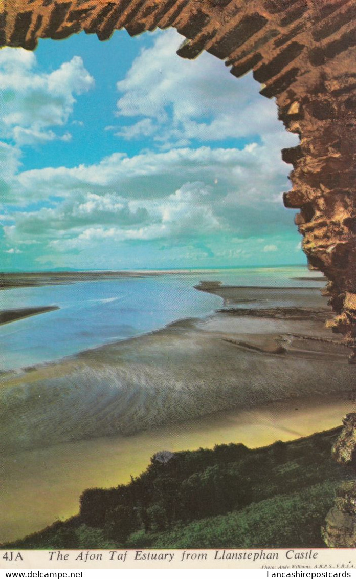 Postcard The Afon Taf Estuary From Llanstephan Castle [ Llansteffan Nr Carmarthen ] My Ref B14461MD - Carmarthenshire