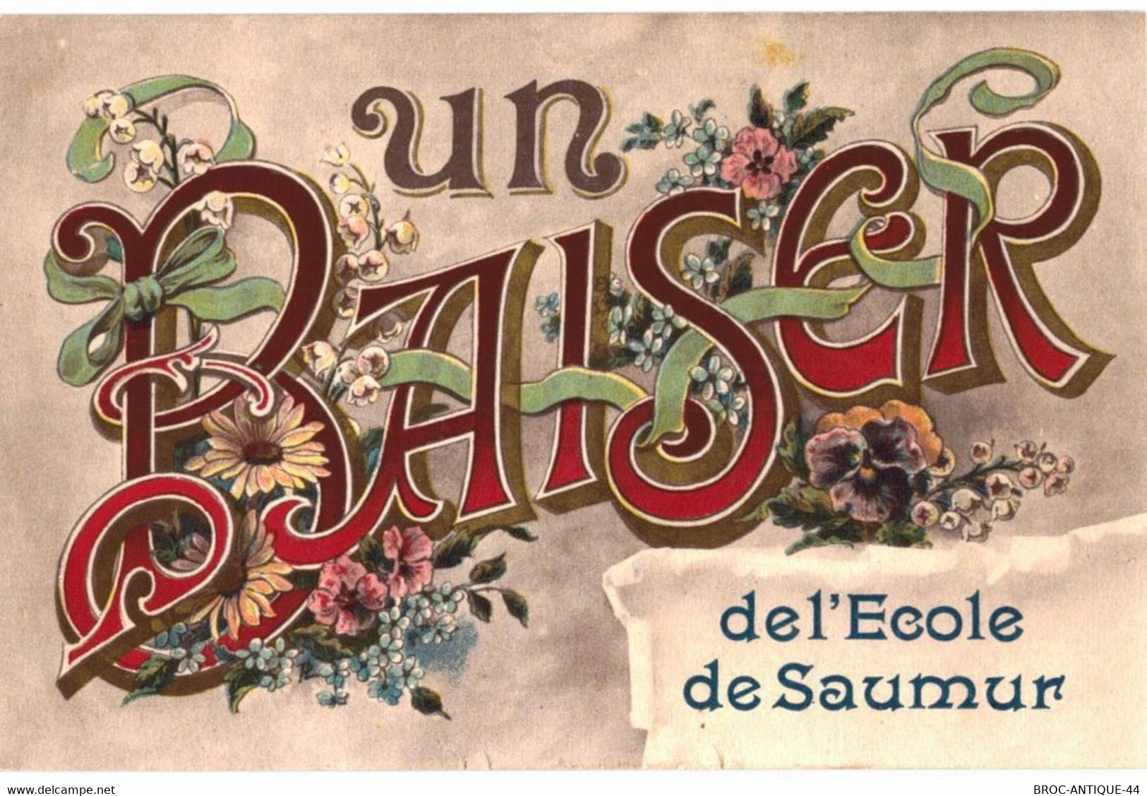 CPA N°2062 - UN BAISER DE L' ECOLE DE SAUMUR - Saumur