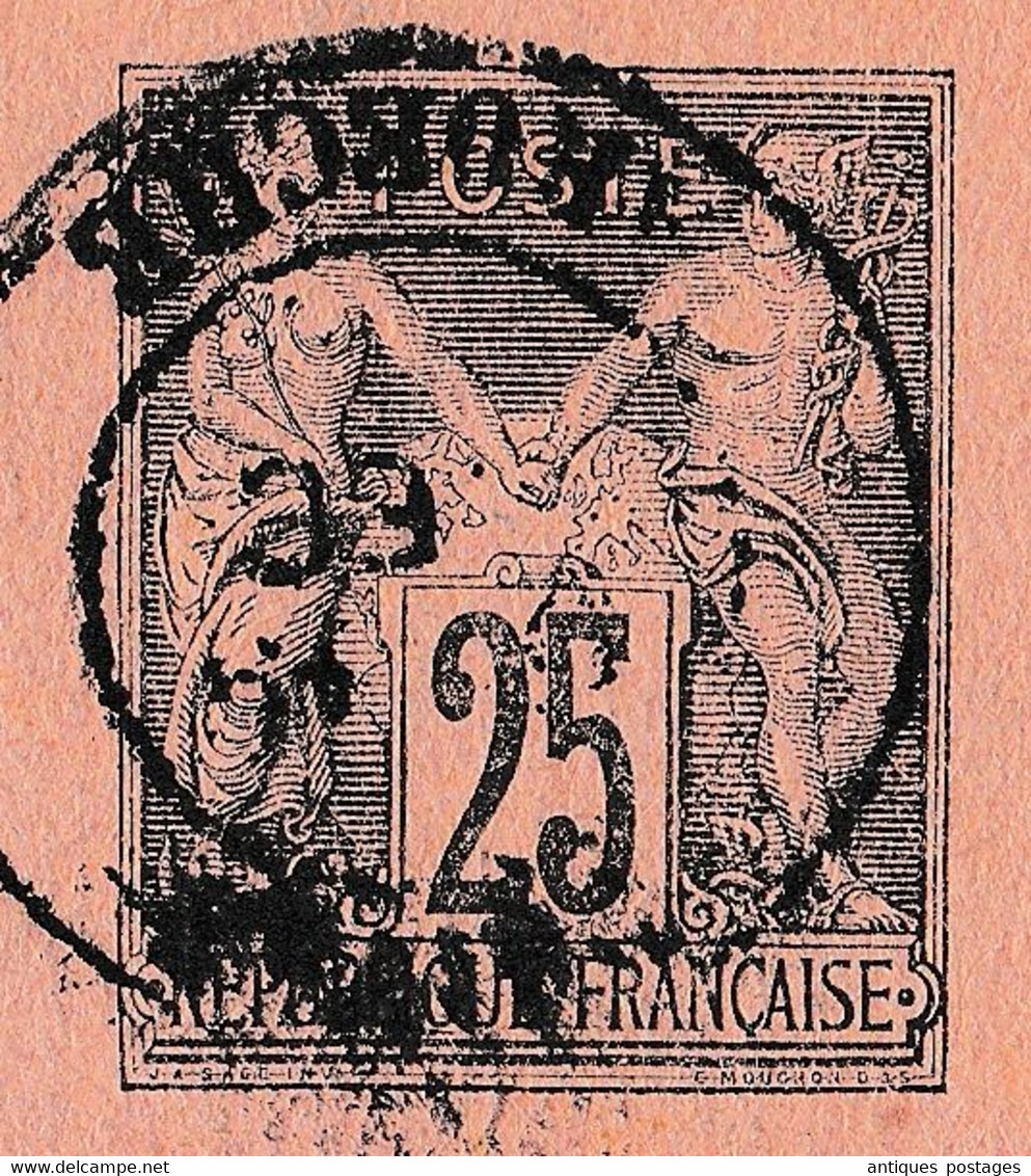 Entier Postal1898 Privas Ardèche Type Sage Rotterdam Hollande Pays Bas Philatélie Timbre - Letter Cards