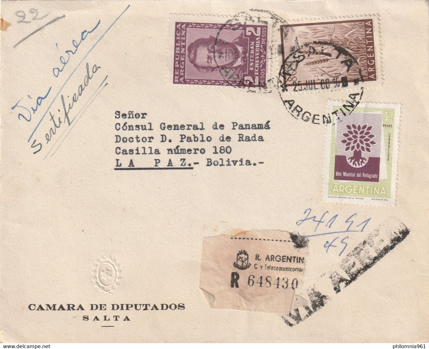 ARGENTINA AIRMAIL COVER - Voorfilatelie