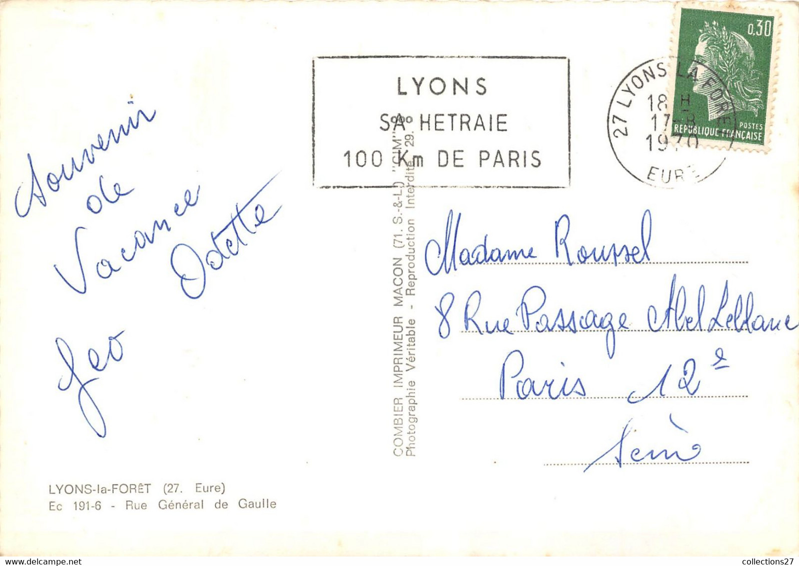 27-LYONS-LA-FORÊT- RUE GENERALE DE GAULLE - Lyons-la-Forêt