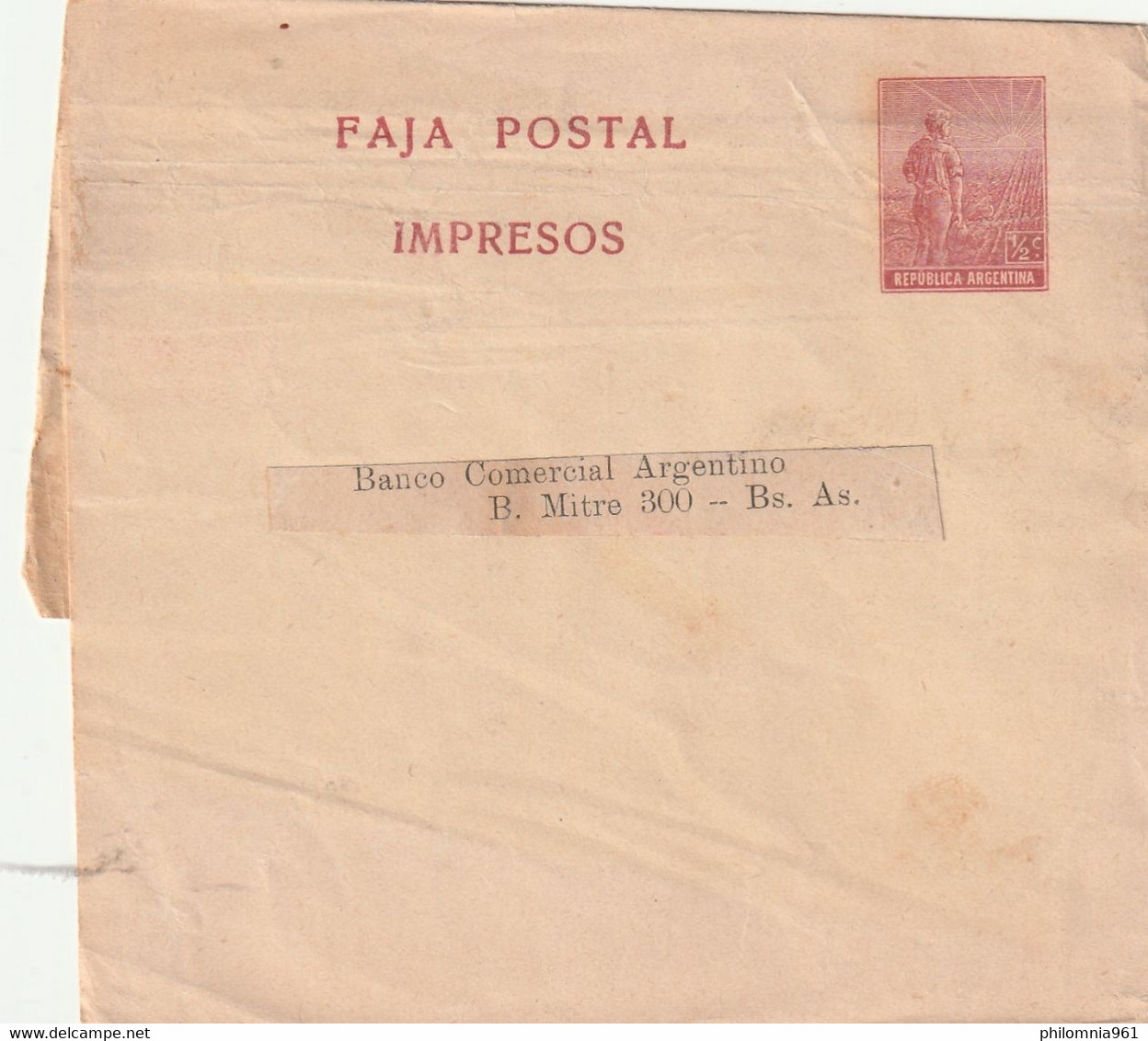 ARGENTINA AIRMAIL COVER - Préphilatélie