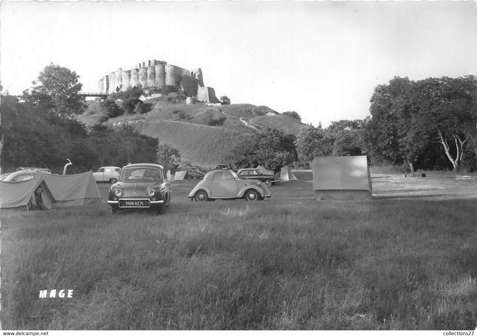 27-LES-ANDELYS- LE CHATEAU GAILLARD ET LE TERRAIN DE CAMPING - Les Andelys