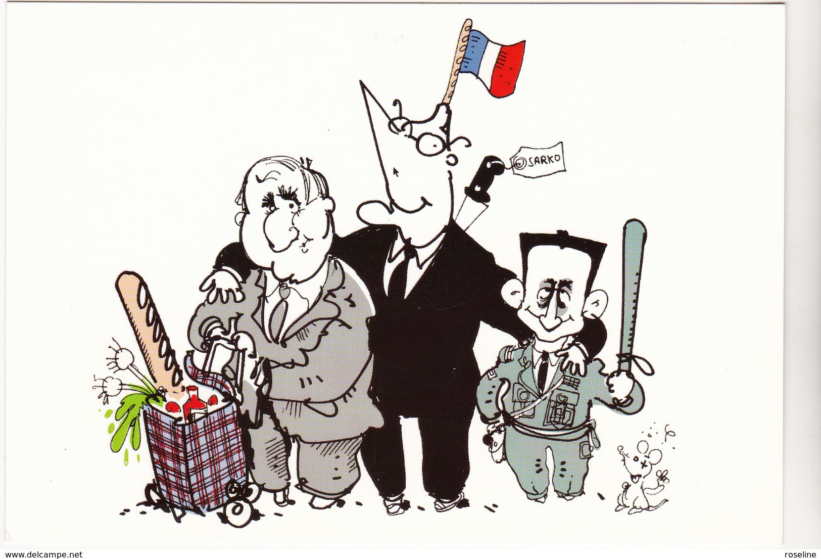 PLANTU Ed Musée Paris N°881  - France Baguette Express 2002 Chirac Sarkozy  - CPM  10.5x15 TBE 2003  Neuve - Plantu