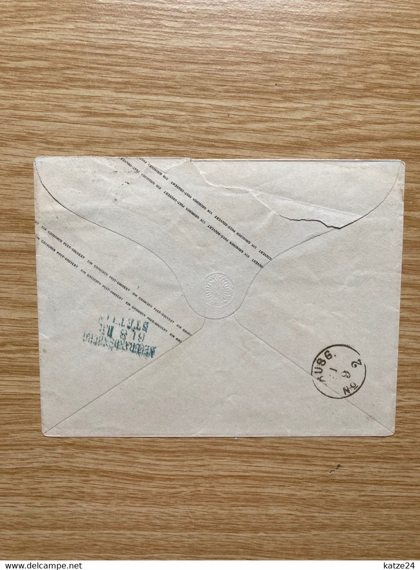 Preussen Stempel "Neubrandenburg-Stettin" - Postal  Stationery