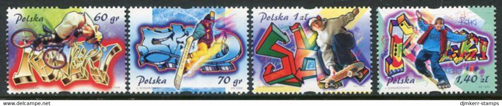 POLAND 1999  Sports Trends MNH / **.  Michel 3764-67 - Unused Stamps