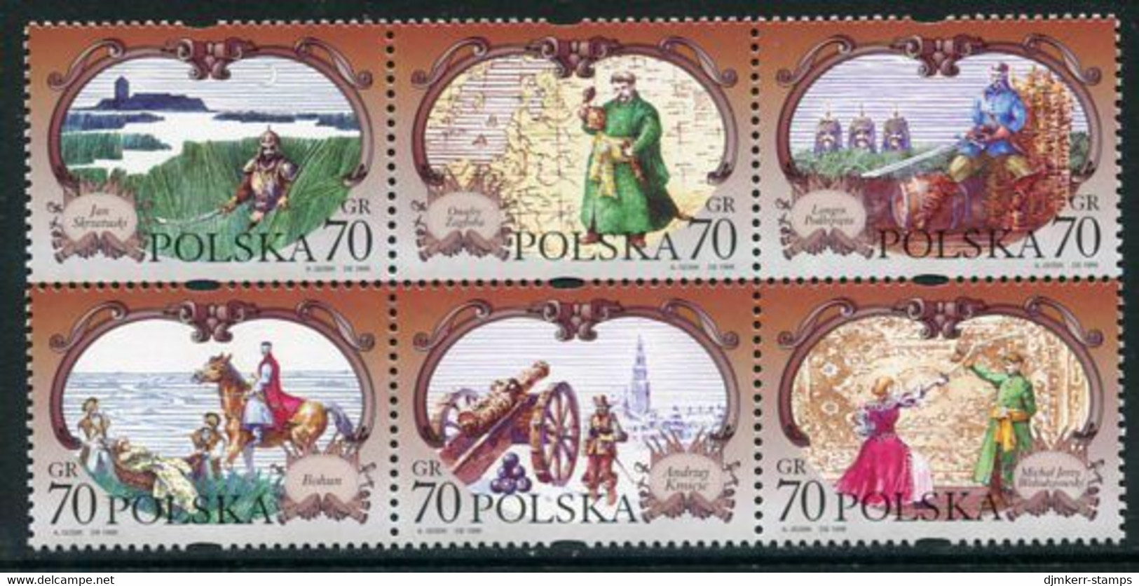 POLAND 1999  Characters From Sinkiewicz Trilogy  MNH / **.  Michel 3755-60 - Ungebraucht