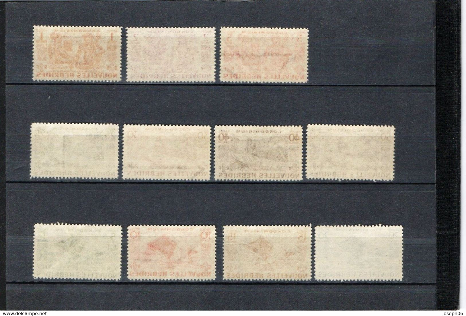 NOUVELLES  HEBRIDES    1953  Y.T. N° 144  à  154  Complet  NEUF** Et NEUF*  Trace Infime De Charnière - Unused Stamps