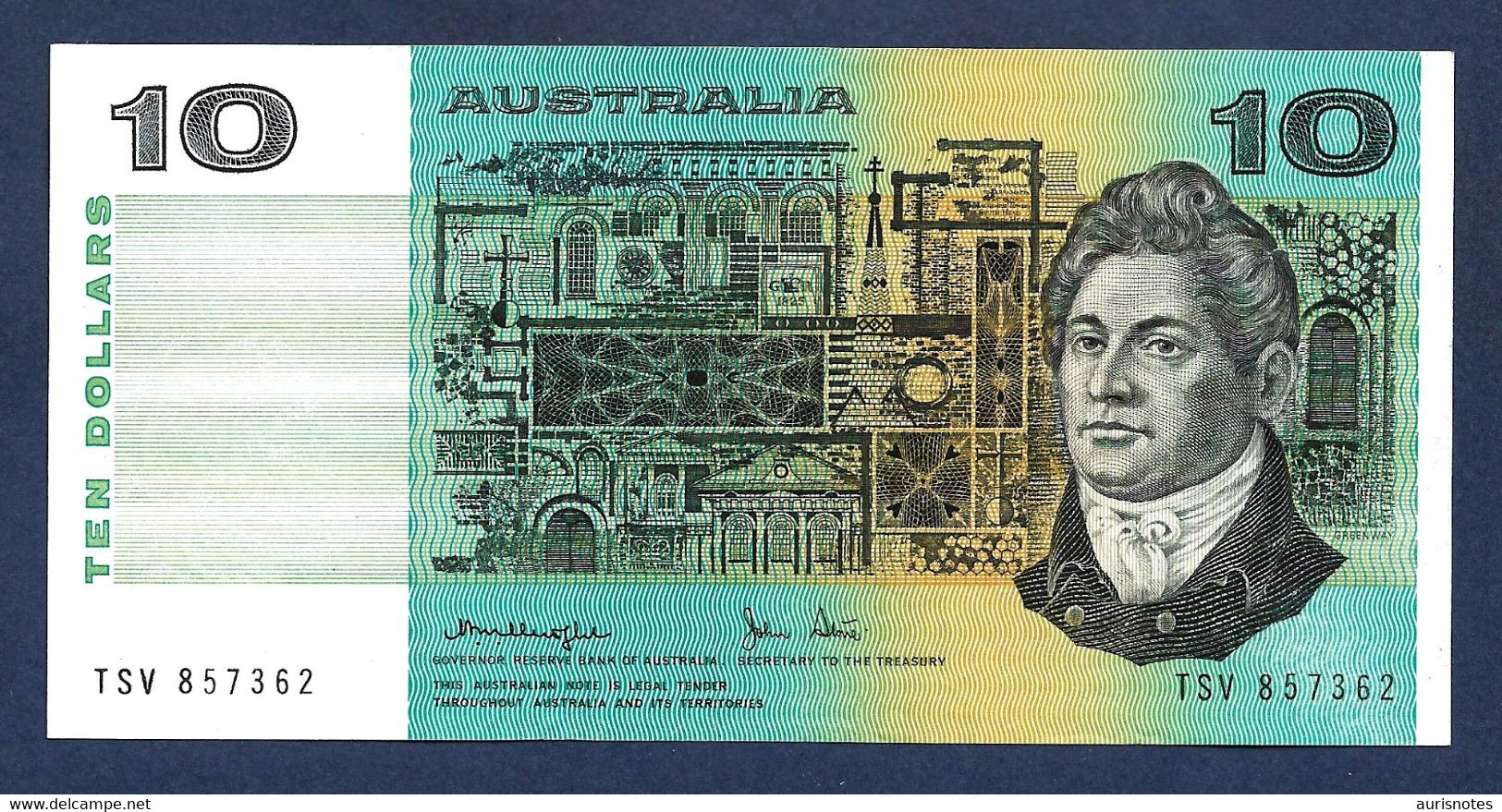 Australia 10 Dollars 1979 P45c "Sign. Knight & Stone" EF+/AU - 1974-94 Australia Reserve Bank (paper Notes)