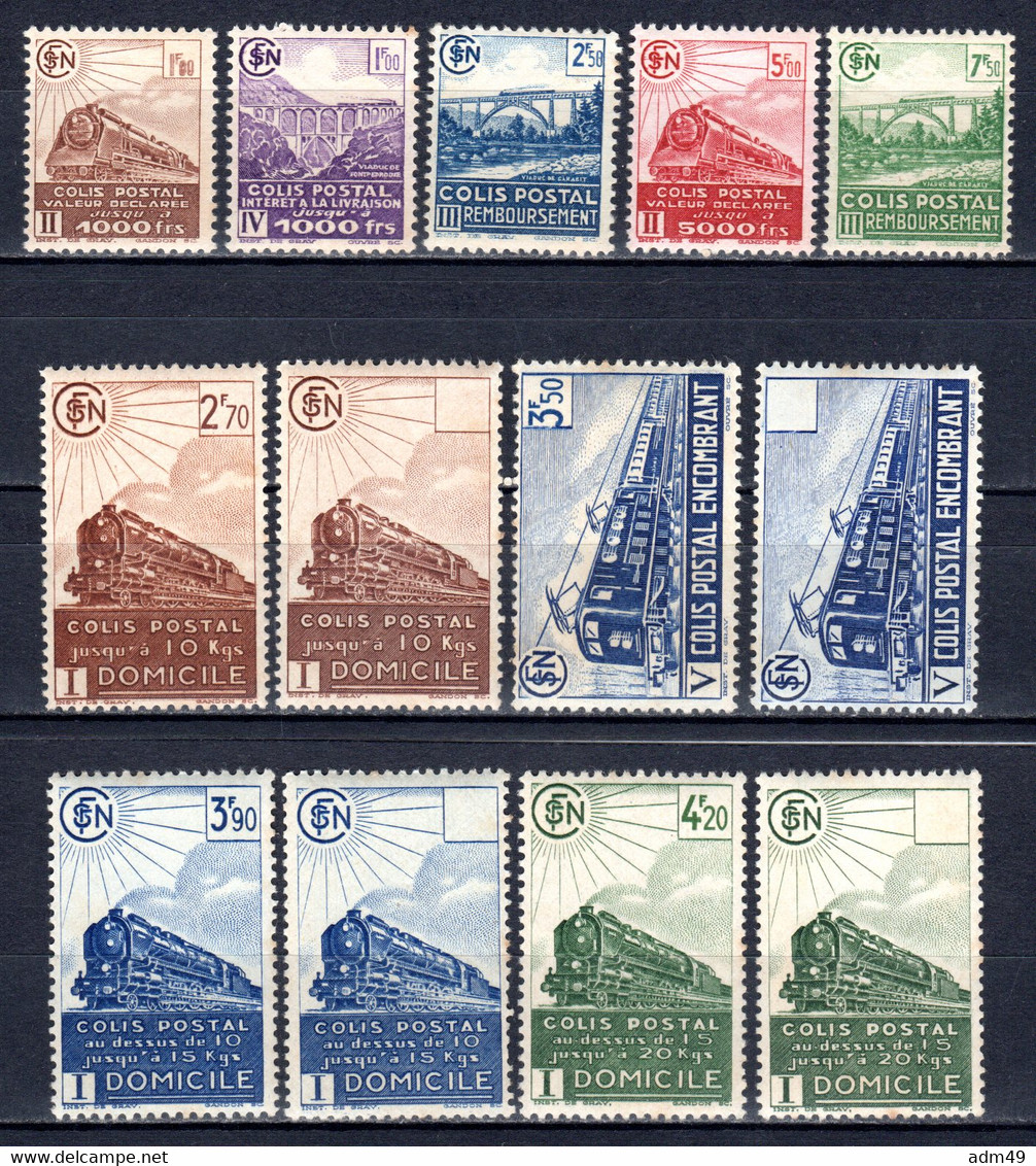 FRANKREICH, Postpaketmarken 1941, Postfrisch ** - Mint/Hinged