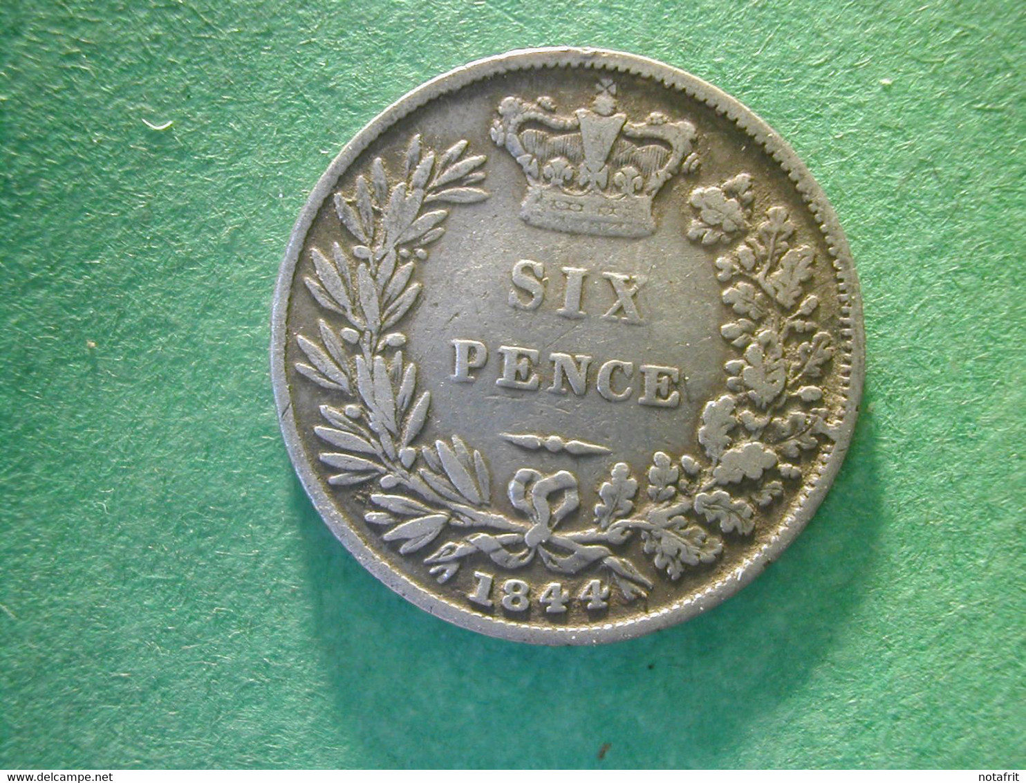 GB 6 Pence 1844    + Rare - H. 6 Pence