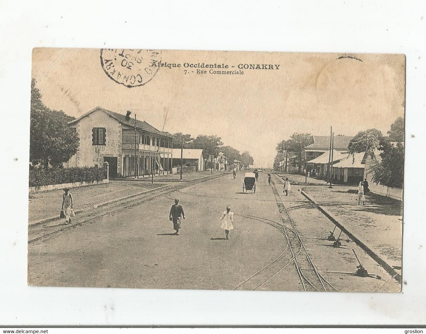 CONAKRY AFRIQUE OCCIEDENTALE 7 RUE COMMERCIALE  1912 - Guinée Française