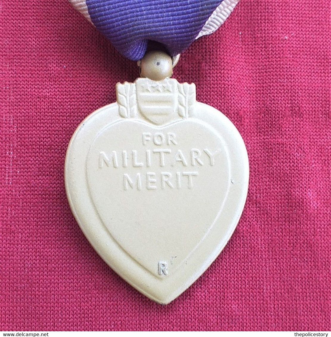 Purple Heart For Military Merit Stati Uniti Con Nastrino - Etats-Unis