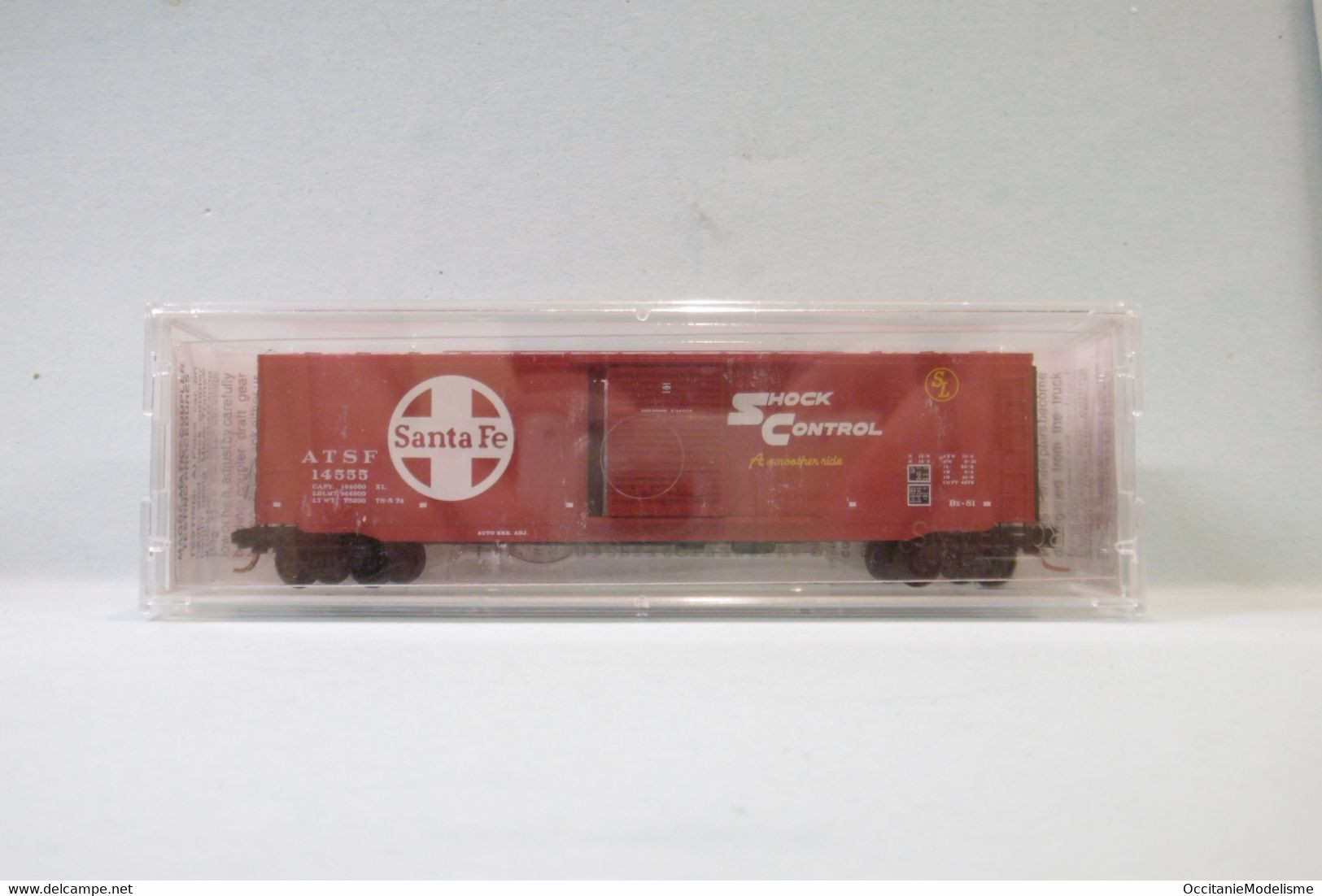 Micro-Trains Line - WAGON US 50' Standard BOX CAR ATSF Santa Fe Réf. 077 00 140 BO N 1/160 - Vagoni Merci