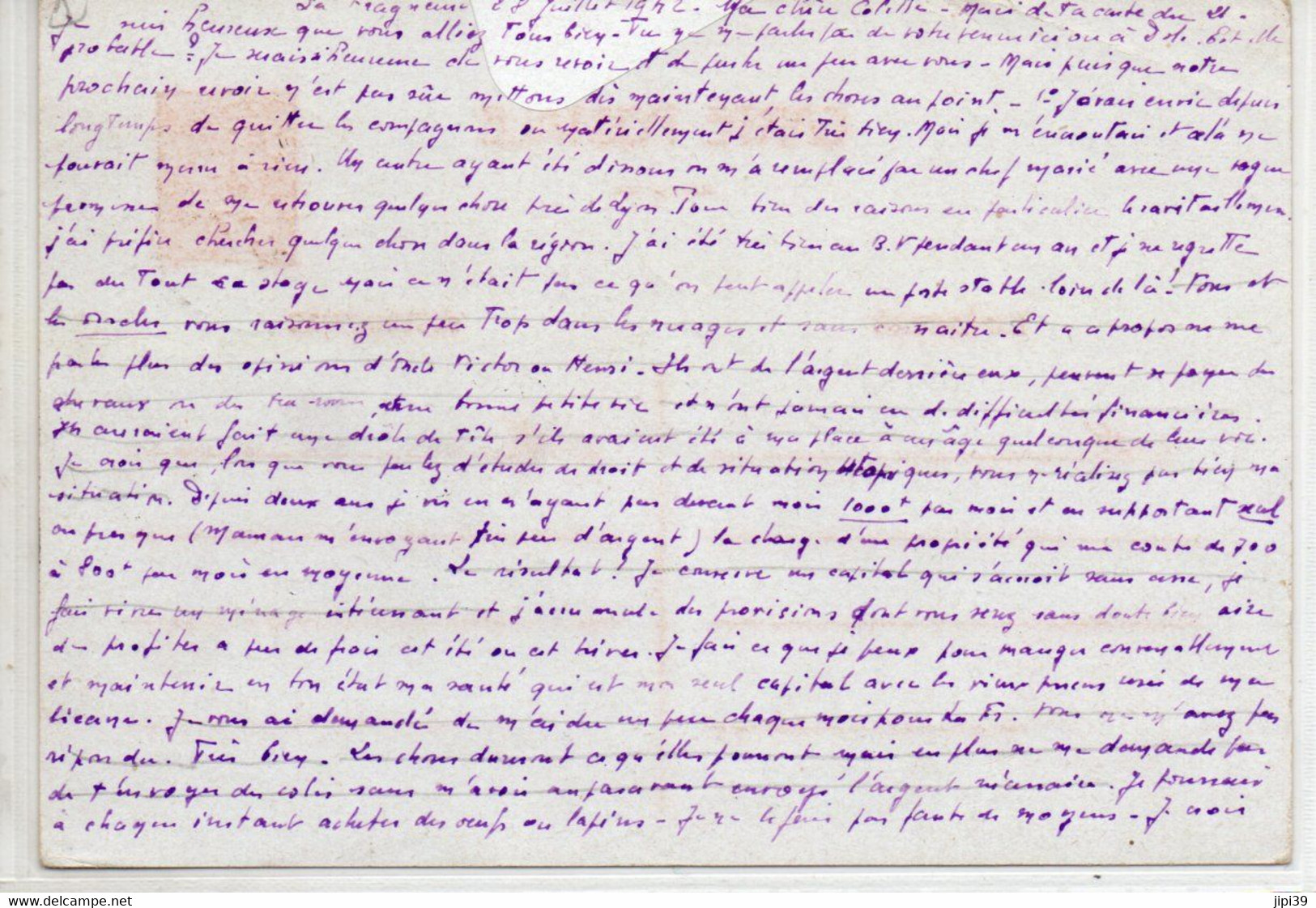JURA    :  Lot De 3 Lettres   RAHON   Recette Distribution  1942 - Manual Postmarks