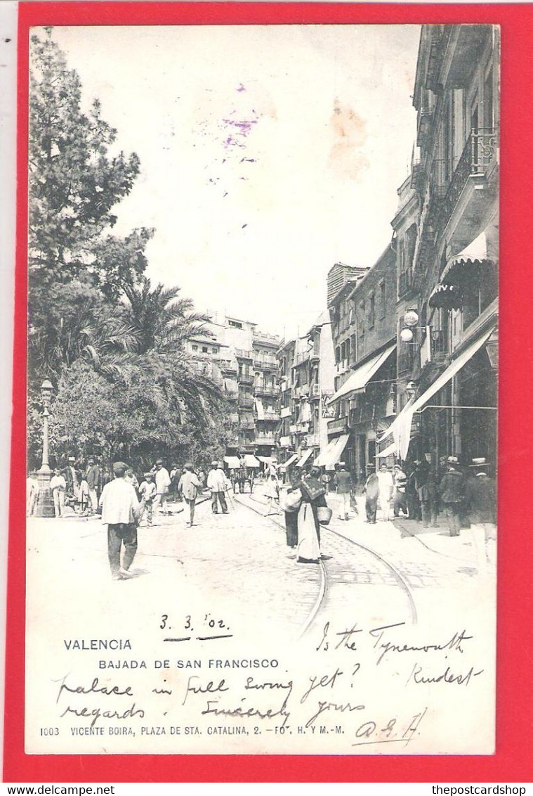 SPAIN ESPANA VALENCIA BAJADA DE SAN FRANCISCO VICENTE BOIRA CATALINA Nº1003 DOS NON DIVISE MORE VALENCIA & SPAIN LISTED - Valencia