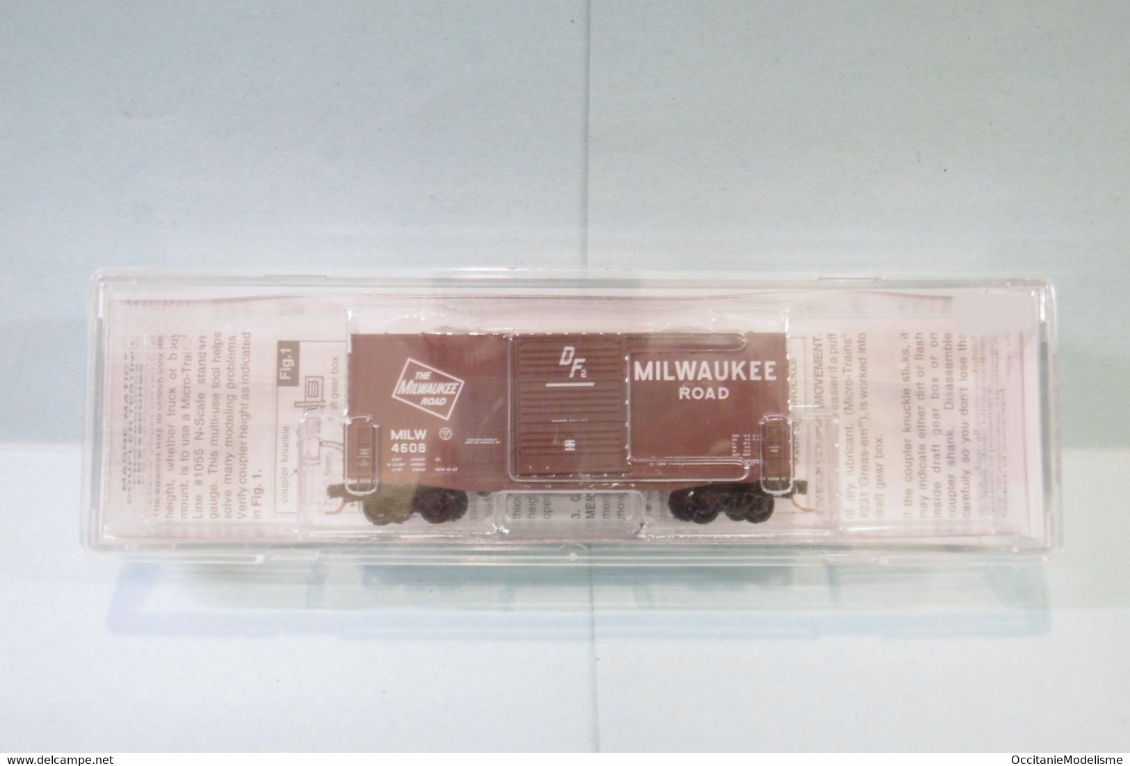 Micro-Trains Line - WAGON US 40' Hy-Cube Box Car MILWAUKEE ROAD Réf. 101 00 020 BO N 1/160 - Wagons Marchandises