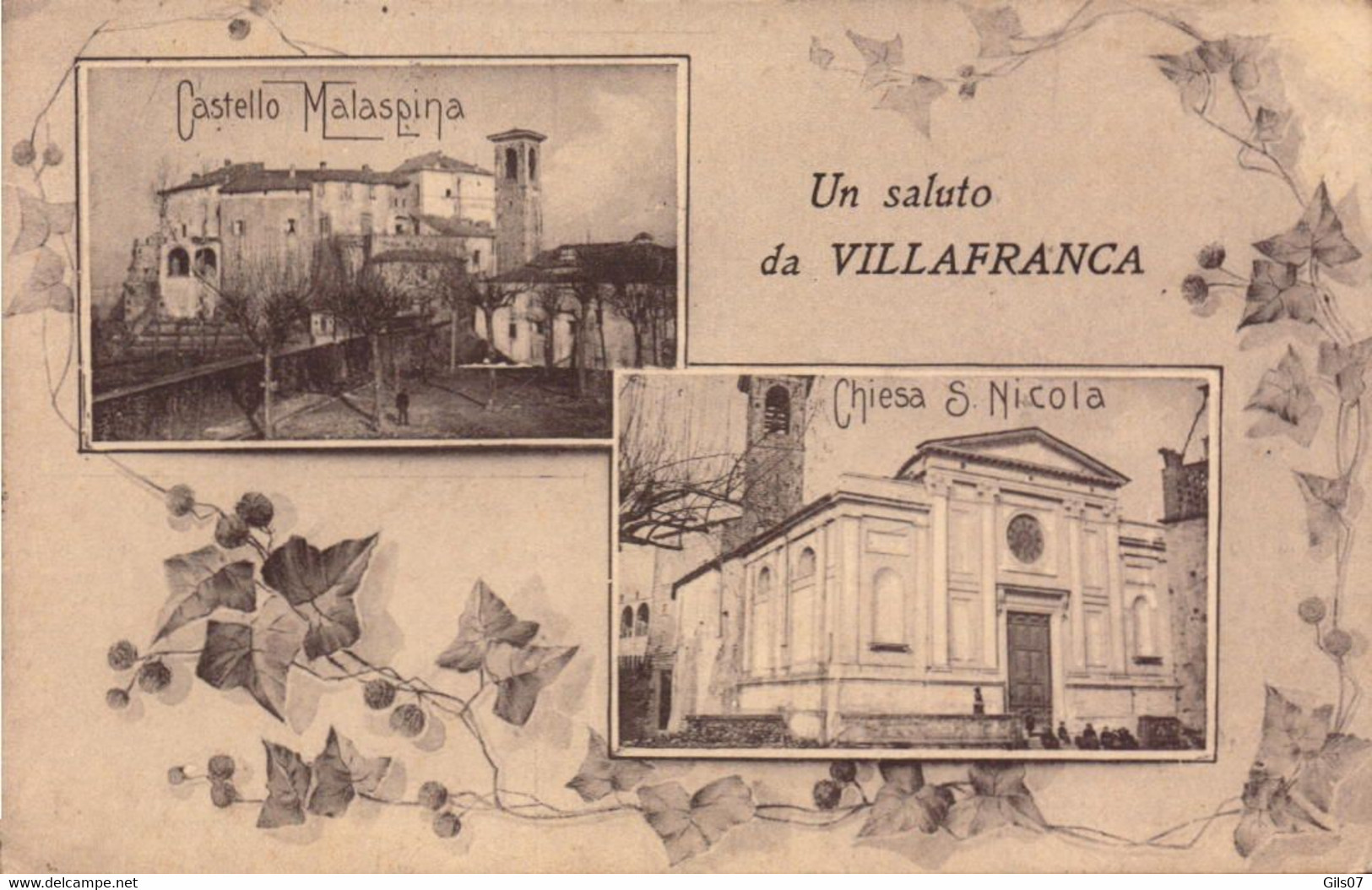 Italie, Saluta Da Villafranca Lunigiana  (bon Etat) - Other & Unclassified