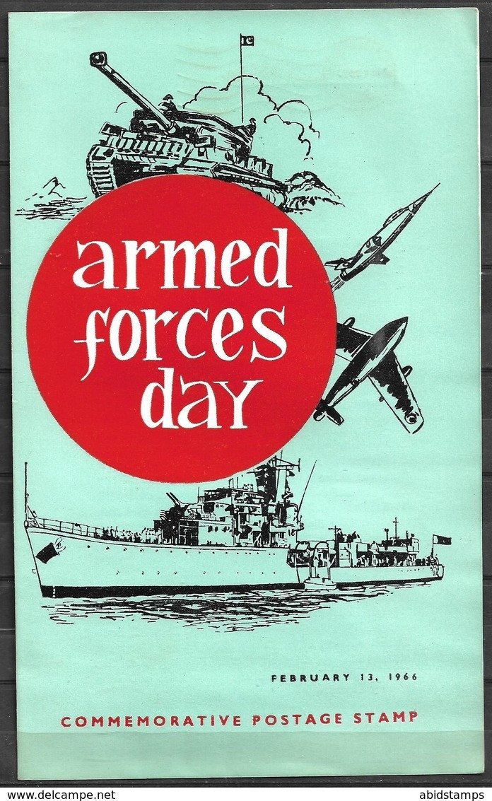 PAKISTAN BROCHURE 1966 ARMED FORCES DAY WITH STAMPS - Pakistan