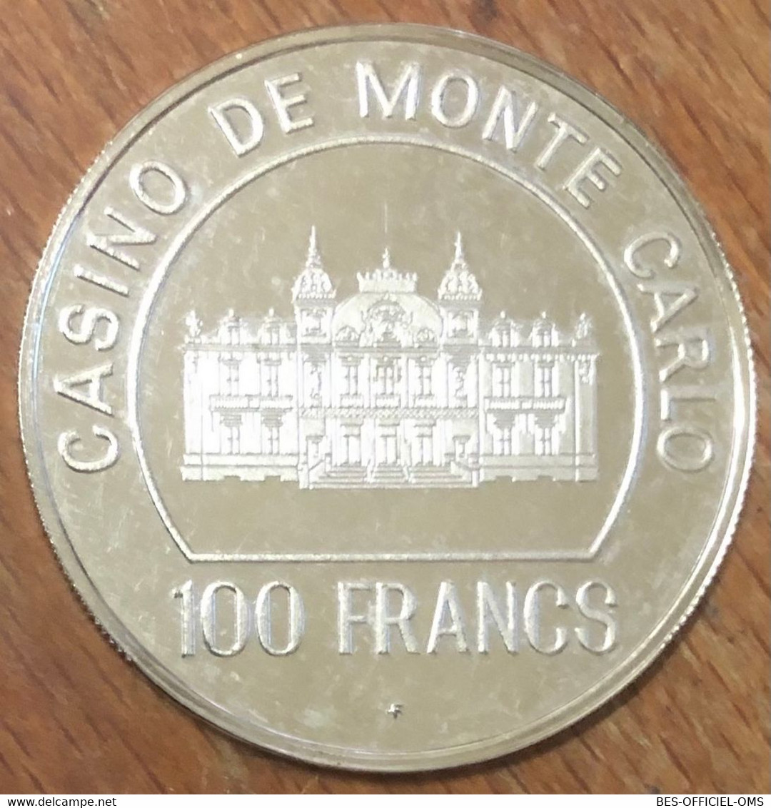 98 MONACO CASINO DE MONTE CARLO JETON 100 F TOKENS COINS CHIPS GAMING - Casino