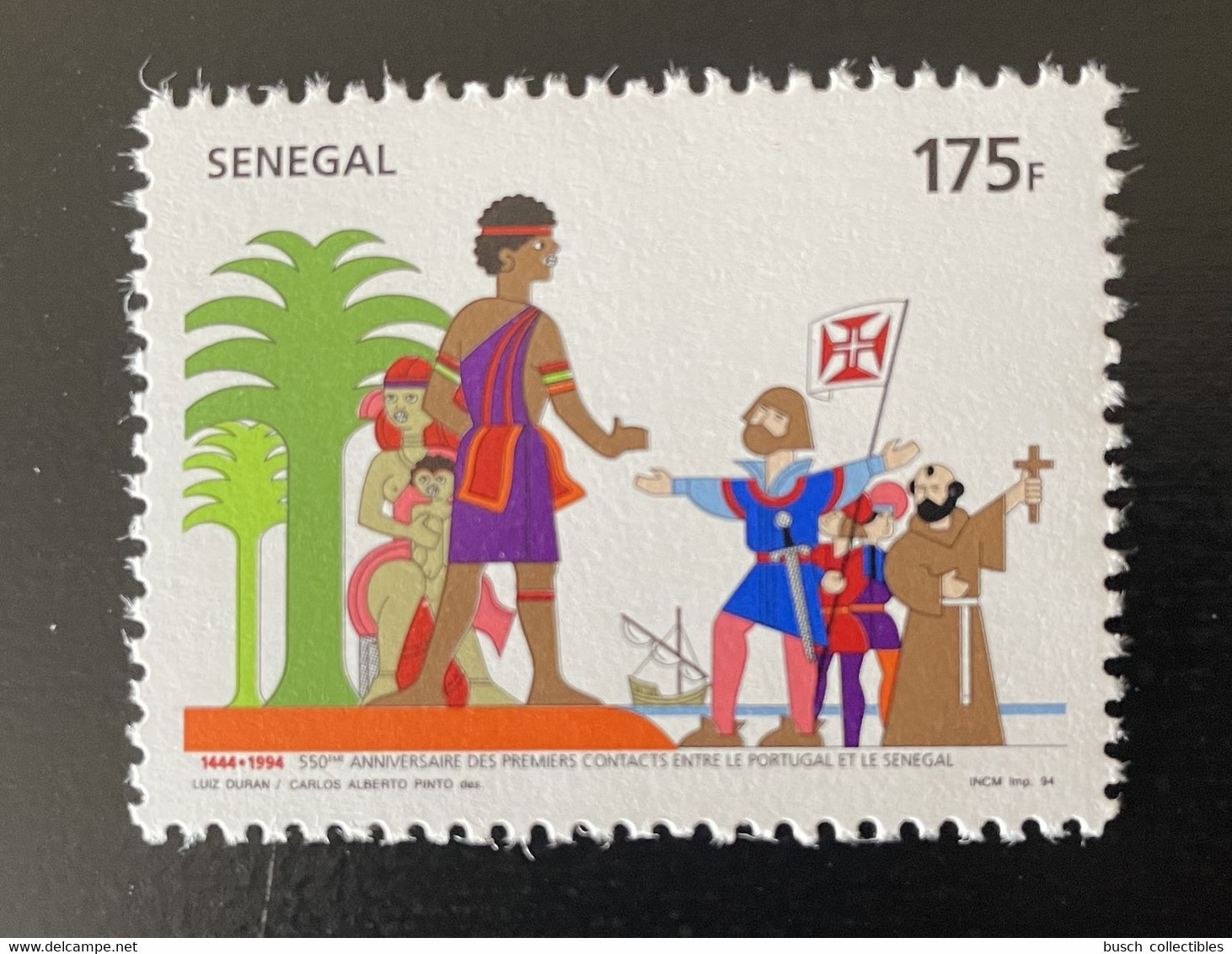 Sénégal 1994 Mi. 1346 Joint Issue Emission Commune Portugal Premiers Contacts 1 Val. RARE MNH - Gezamelijke Uitgaven