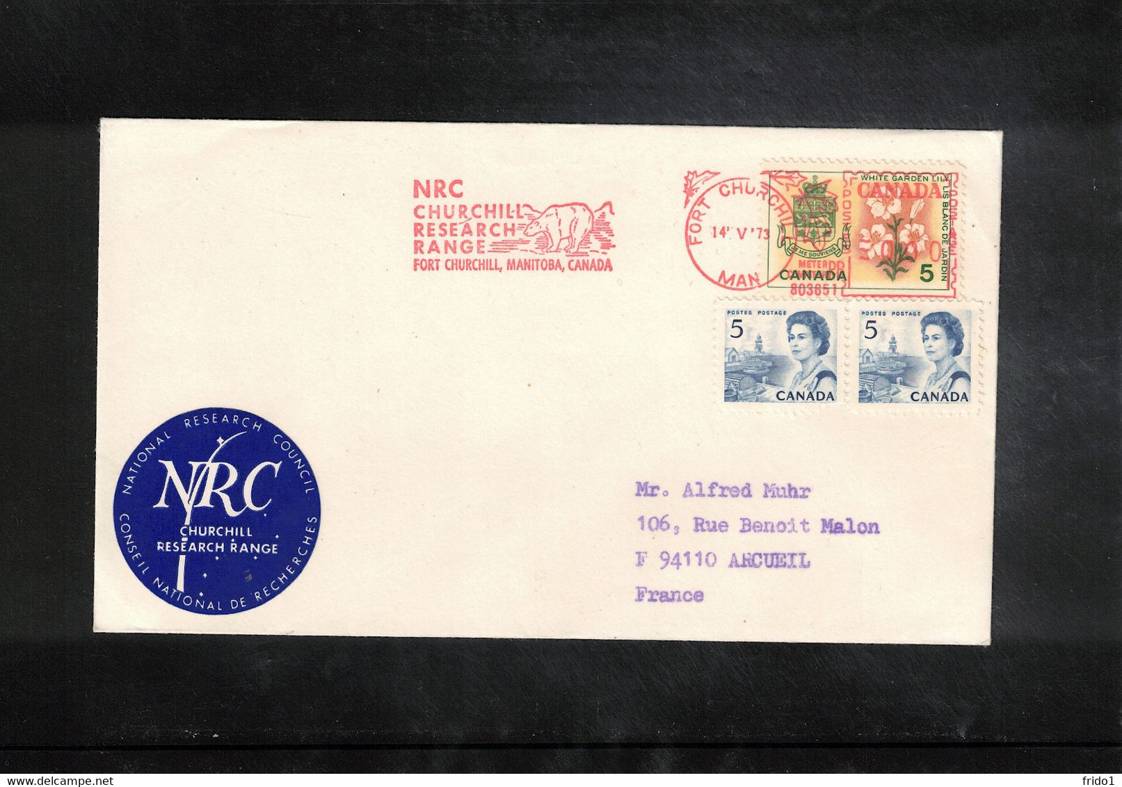 Canada 1973 Space / Raumfahrt Skylab - NRC Churchill Research Range Fort Churchill  Support Interesting Cover - North  America