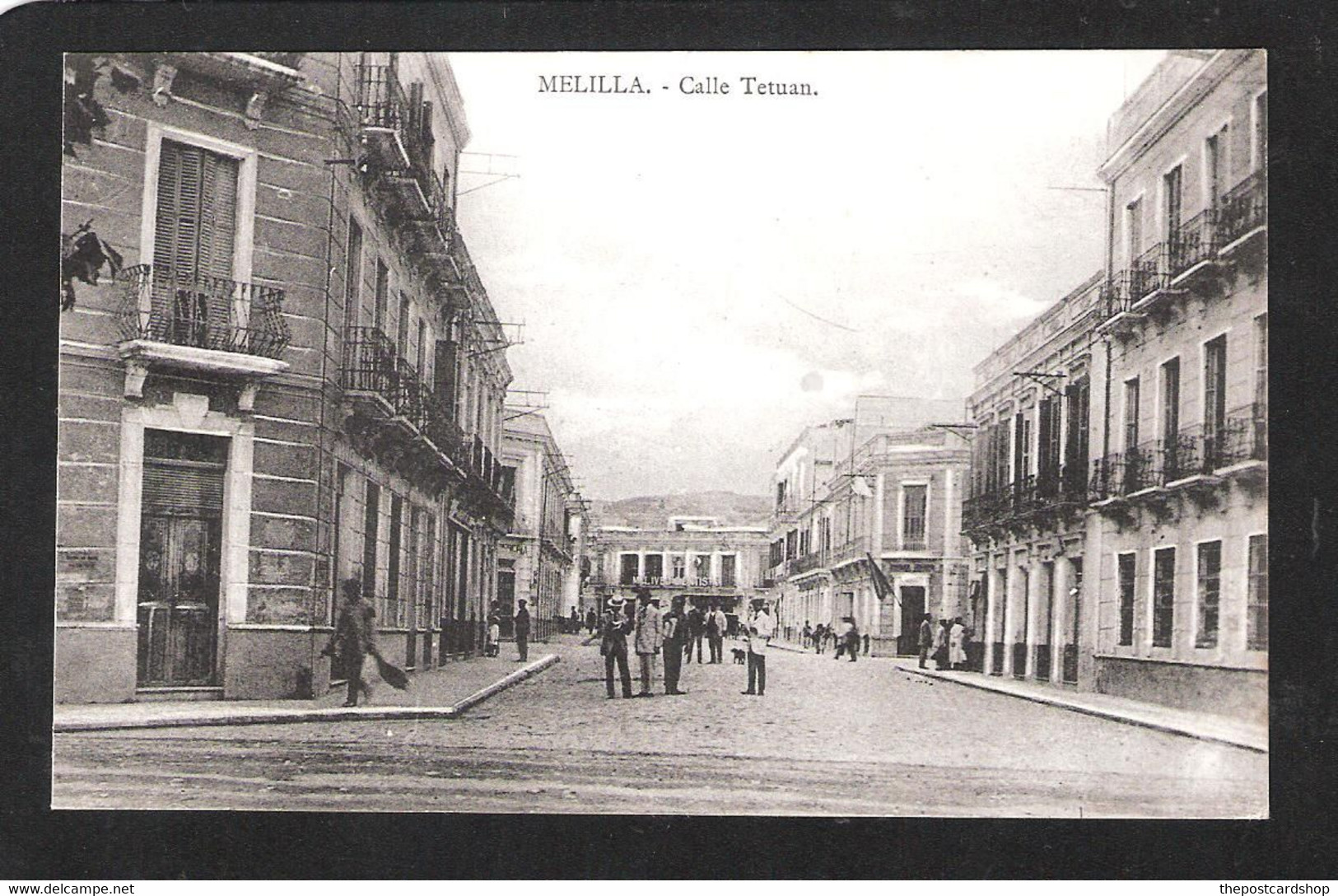 Spain - Melilla  CALLE TETUAN POSTAL MODERNO BOIX HOS CALLE TETUAN SPANISH MOROCCO - Melilla