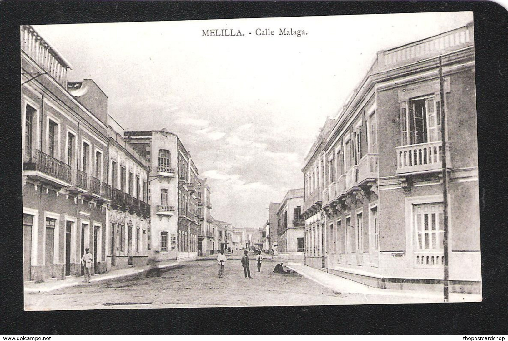 Spain - Melilla  CALLE MALAGA POSTAL MODERNO BOIX HOS CALLE TETUAN SPANISH MOROCCO - Melilla