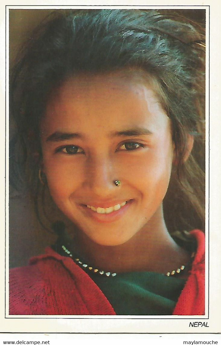 Nepal  Belle Jeune Fille (voir Timbres - Népal